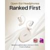 SHOKZ OpenFit 2 Open-Ear Headphones,True Wireless Bluetooth Earphones with Microphone,Earhook Earbuds with 48 Hours of Playtime,Fast Charging,IP55 Water-Resistant,with Carrying Bag,Beige,Bluetooth5.4(Beige)