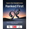 SHOKZ OpenFit-Open-Ear True Wireless Bluetooth Headphones with Microphone,Earbuds with Earhooks,Sweat Resistant,Fast Charging,28HRS Playtime,Compatible with iPhone&Android,Beige,Bluetooth5.2(Black)