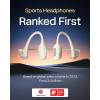SHOKZ OpenRun Pro-Bone Conduction Headphones, Open-Ear Bluetooth Wireless Sport Headphones for Running and Workout, Sweat Resistant, Long Battery Life, Premium Deep Bass, Mic，with Hair Band, Beige(Beige)