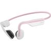 SHOKZ OpenMove – Open-Ear Bluetooth Sport Headphones, Bone Conduction Wireless Earphones, Sweatproof for Running and Workouts, with Sticker Pack, Grey(Pink)