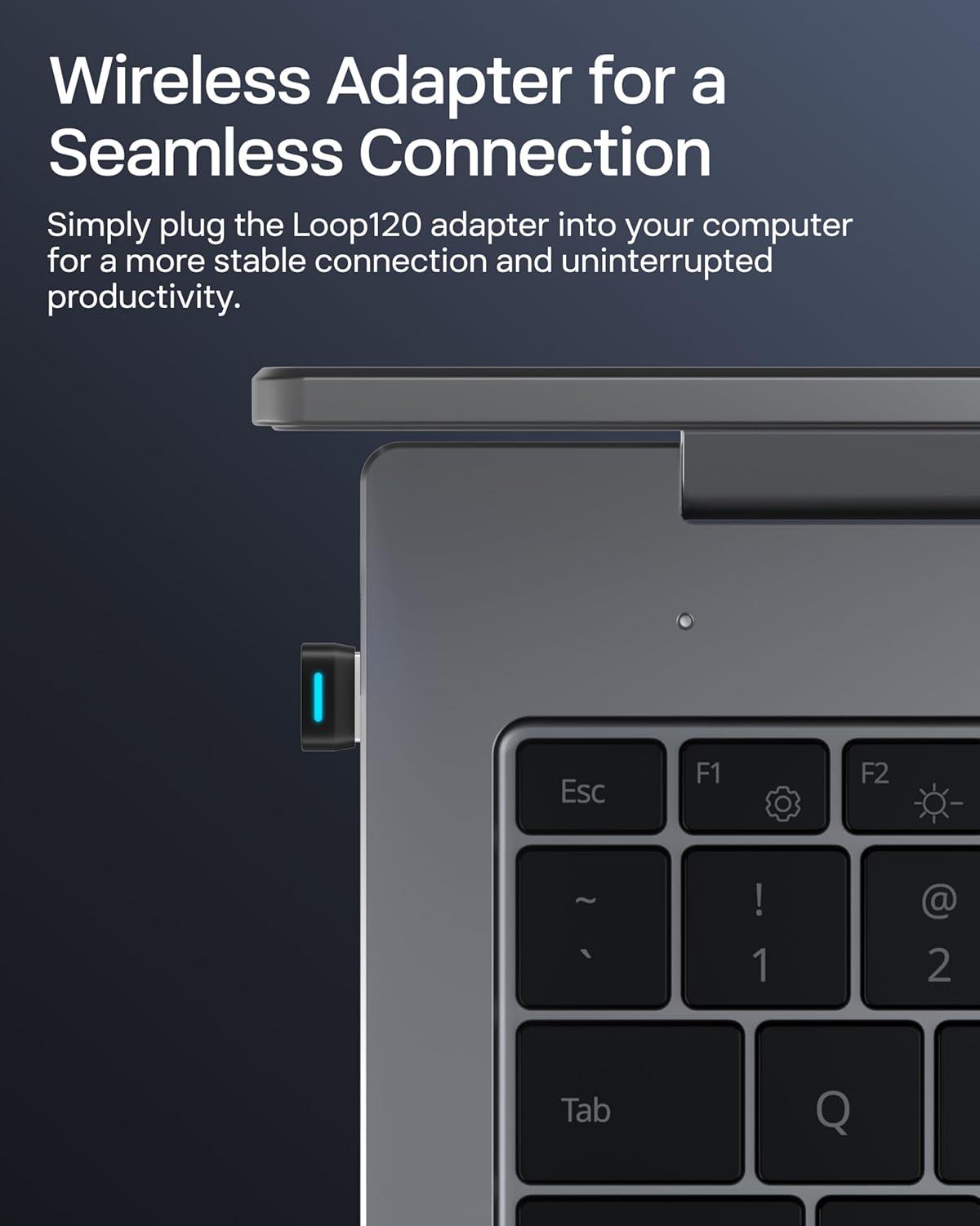 imageSHOKZ New OpenMeet OpenEar Bluetooth Computer Headset Noise Cancelling Mic Mute Button Bluetooth 54 Compatible with PC amp Mac Wireless Work Headphones Customizable Fit Smart App C610OpenMeet UCUSBA