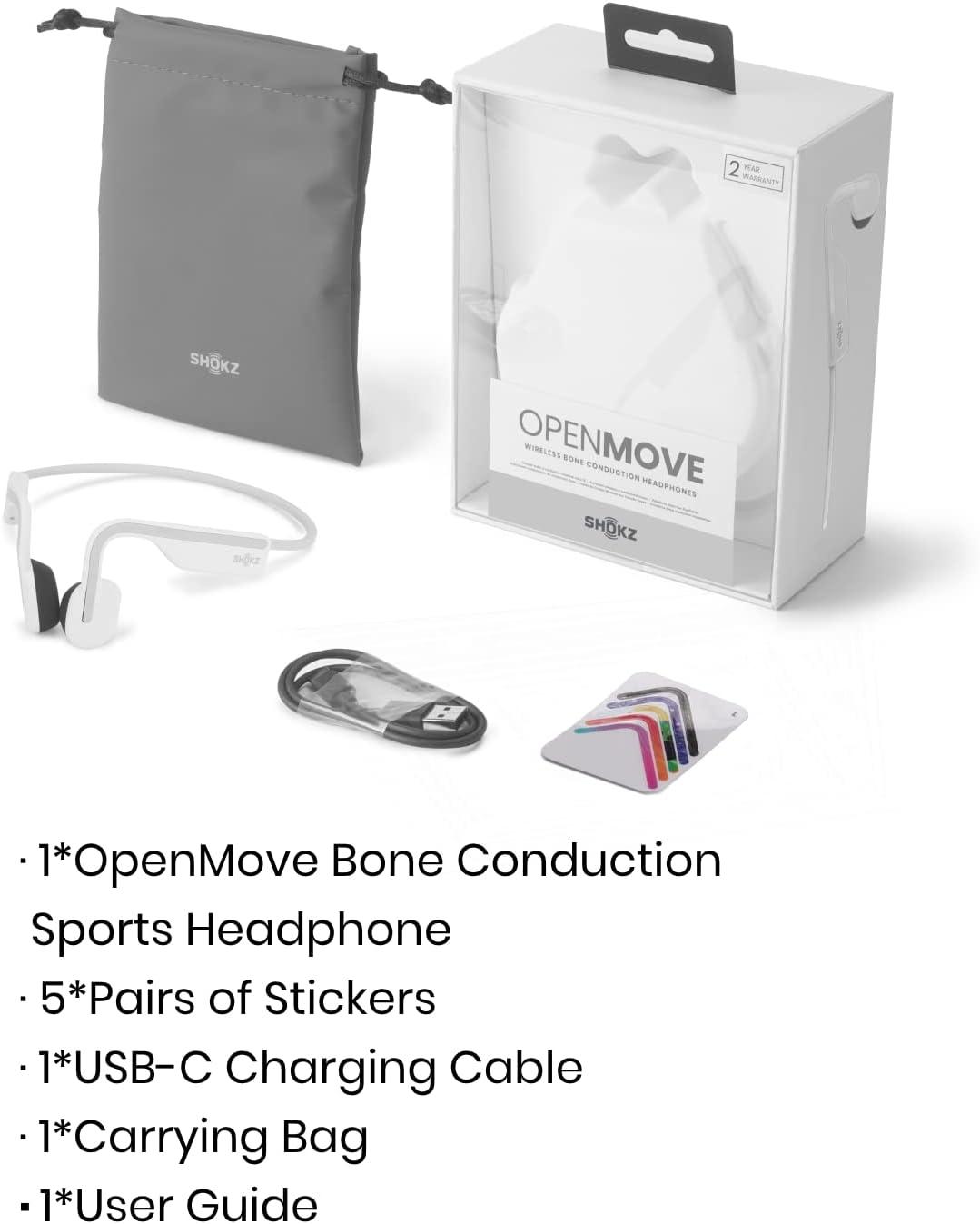 imageSHOKZ AfterShokz OpenMove  OpenEar Bluetooth Sport Headphones Renewed