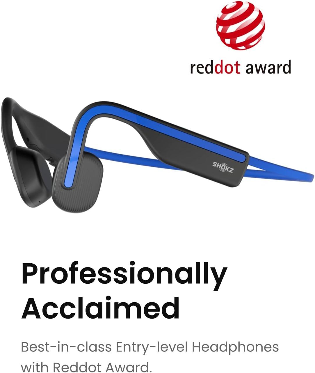 imageSHOKZ OpenMove  OpenEar Bluetooth Sport Headphones  Bone Conduction Wireless Earphones  Sweatproof for Running and WorkoutsRenewed