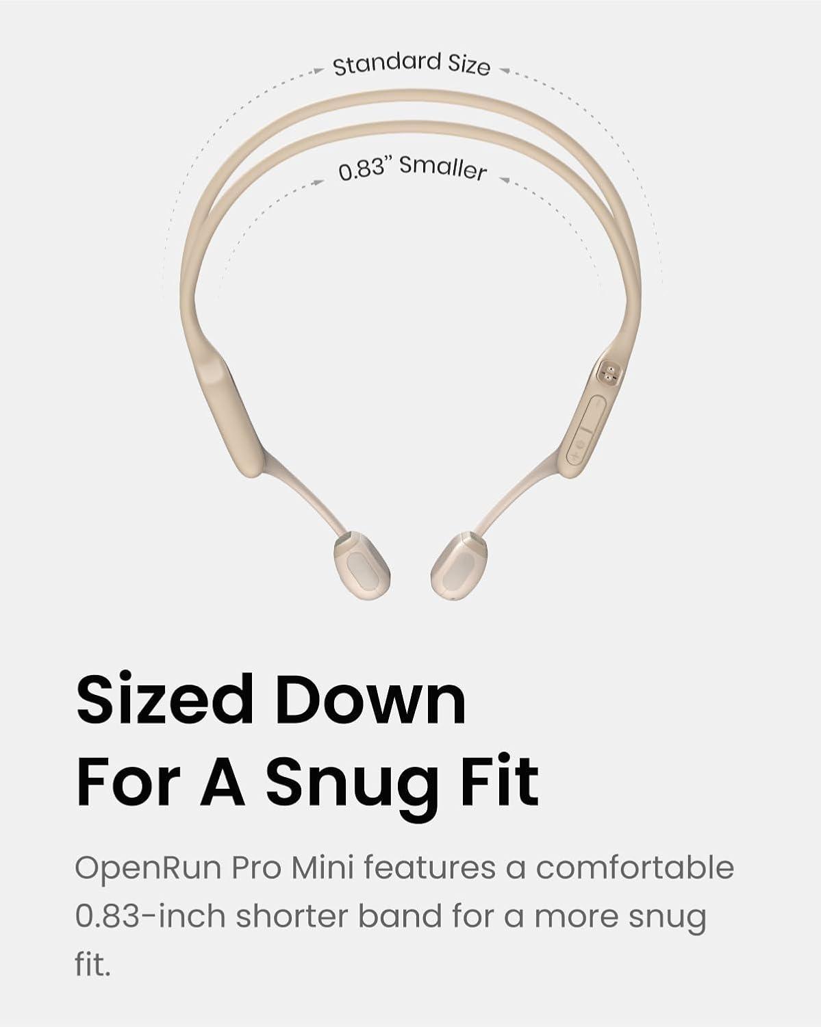 imageSHOKZ OpenRun Pro  OpenEar Bluetooth Bone Conduction Sport Headphones RenewedBeige