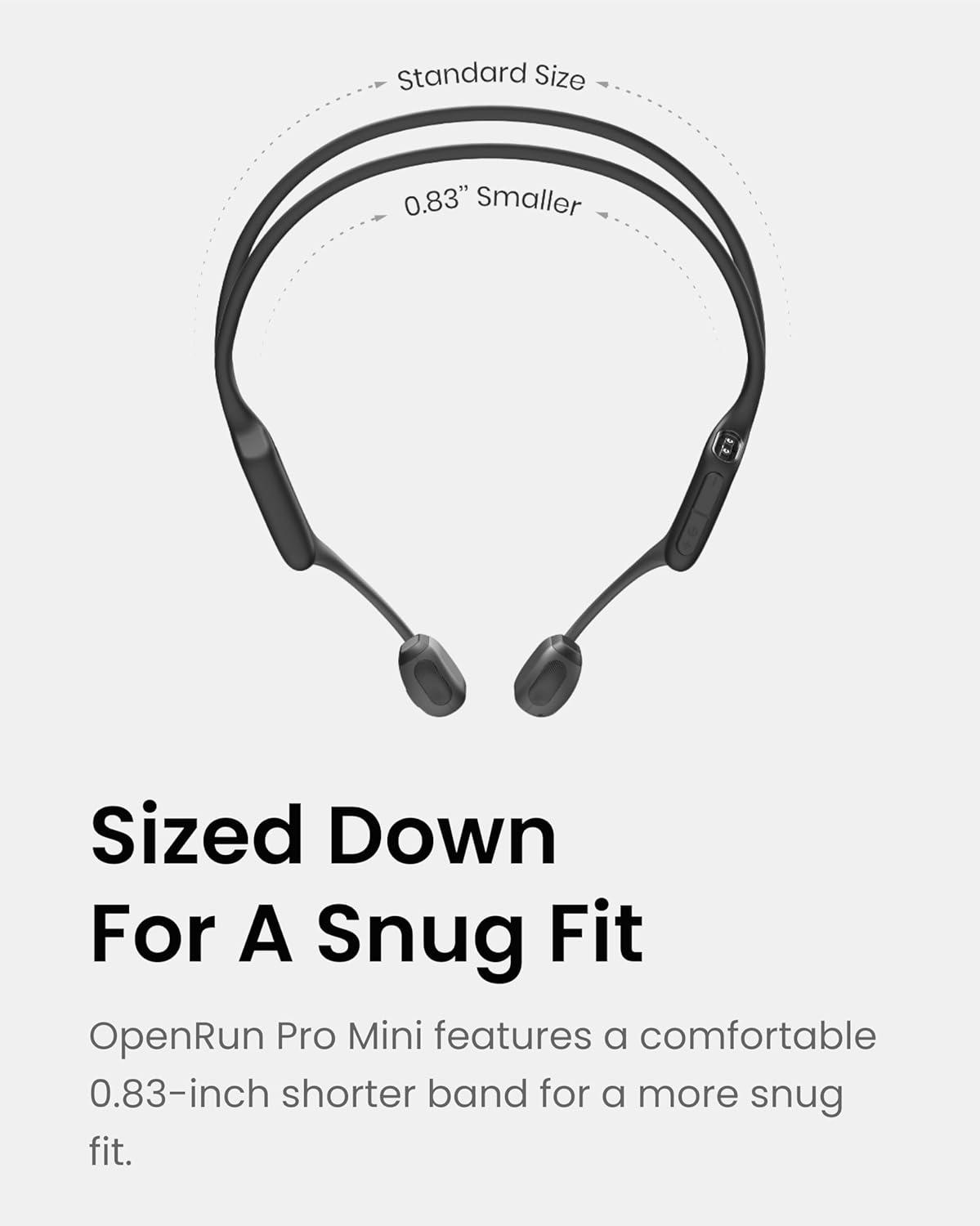 imageSHOKZ OpenRun Pro  OpenEar Bluetooth Bone Conduction Sport Headphones RenewedBlack
