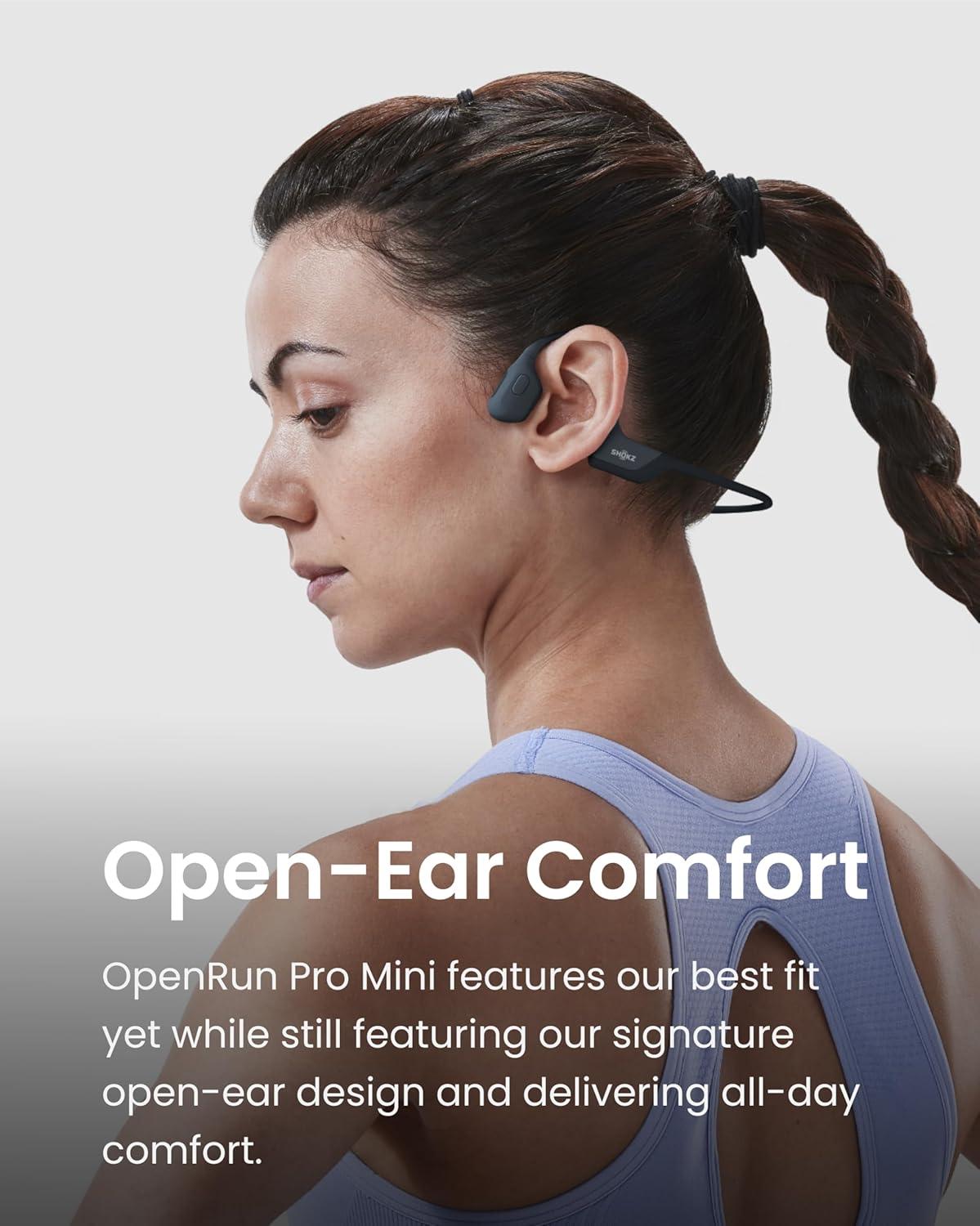 imageSHOKZ OpenRun Pro  OpenEar Bluetooth Bone Conduction Sport Headphones RenewedBlack