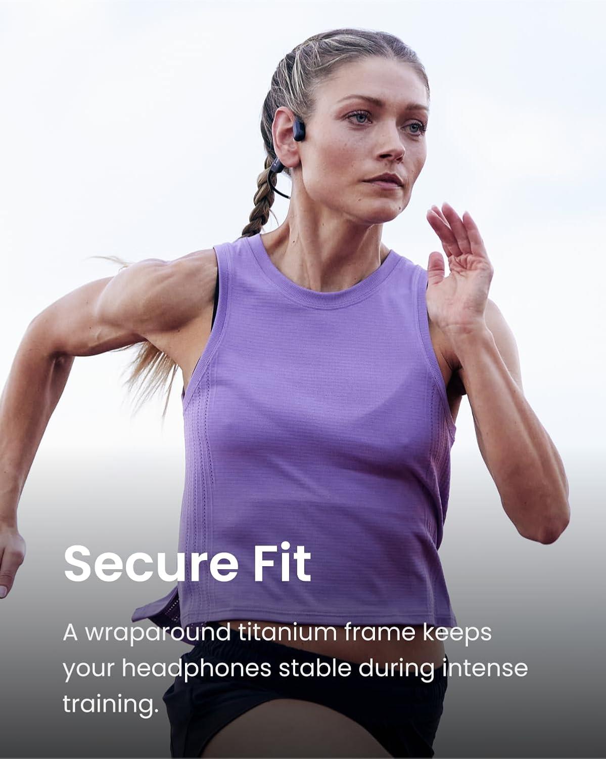 imageSHOKZ OpenRun Pro  OpenEar Bluetooth Bone Conduction Sport Headphones RenewedBlack