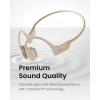 SHOKZ OpenRun Pro – Open-Ear Bluetooth Bone Conduction Sport Headphones (Renewed)(Beige)