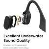 SHOKZ OpenSwim Swimming MP3 – No Bluetooth – Bone Conduction MP3 Player Waterproof for Swimming – Open-Ear Wireless MP3 Player, with Earplug (Black) (Renewed)