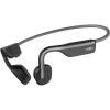 SHOKZ OpenMove – Open-Ear Bluetooth Sport Headphones – Bone Conduction Wireless Earphones – Sweatproof for Running and Workouts, with Sticker Pack (Grey) (Renewed)