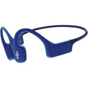 SHOKZ OpenSwim Swimming MP3 – No Bluetooth – Bone Conduction MP3 Player Waterproof for Swimming – Open-Ear Wireless MP3 Player, with Earplug (Blue) (Renewed)