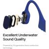 SHOKZ OpenSwim – MP3 Waterproof Headphones for Swimming – Not Bluetooth Compatible – Built-in MP3 Player with Storage for 1200 Songs – Open-Ear Wireless Headphones, with Nose Clip and Earplug(Blue)