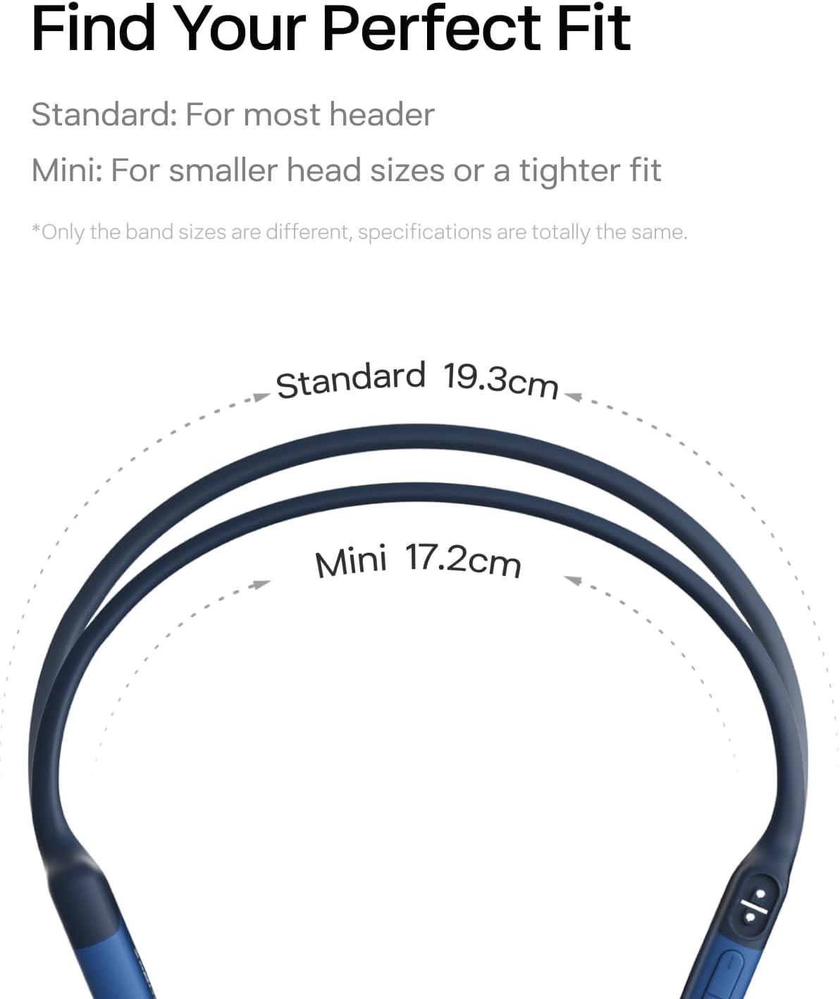 imageSHOKZ OpenRun Bone Conduction OpenEar Bluetooth Sport Headphones Running Workout Bundle with Waterproof Carrying Case amp Sweat Headband IP67 Sweat Resistant 8H Playtime Mic BlackBlue