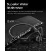 SHOKZ OpenRun Bone Conduction Open-Ear Bluetooth Sport Headphones, Running Workout Bundle with Waterproof Carrying Case & Sweat Headband, IP67 Sweat Resistant, 8H Playtime, Mic, Black(Black)