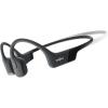 SHOKZ OpenRun Bone Conduction Open-Ear Bluetooth Sport Headphones, Running Workout Bundle with Waterproof Carrying Case & Sweat Headband, IP67 Sweat Resistant, 8H Playtime, Mic, Black(Black)
