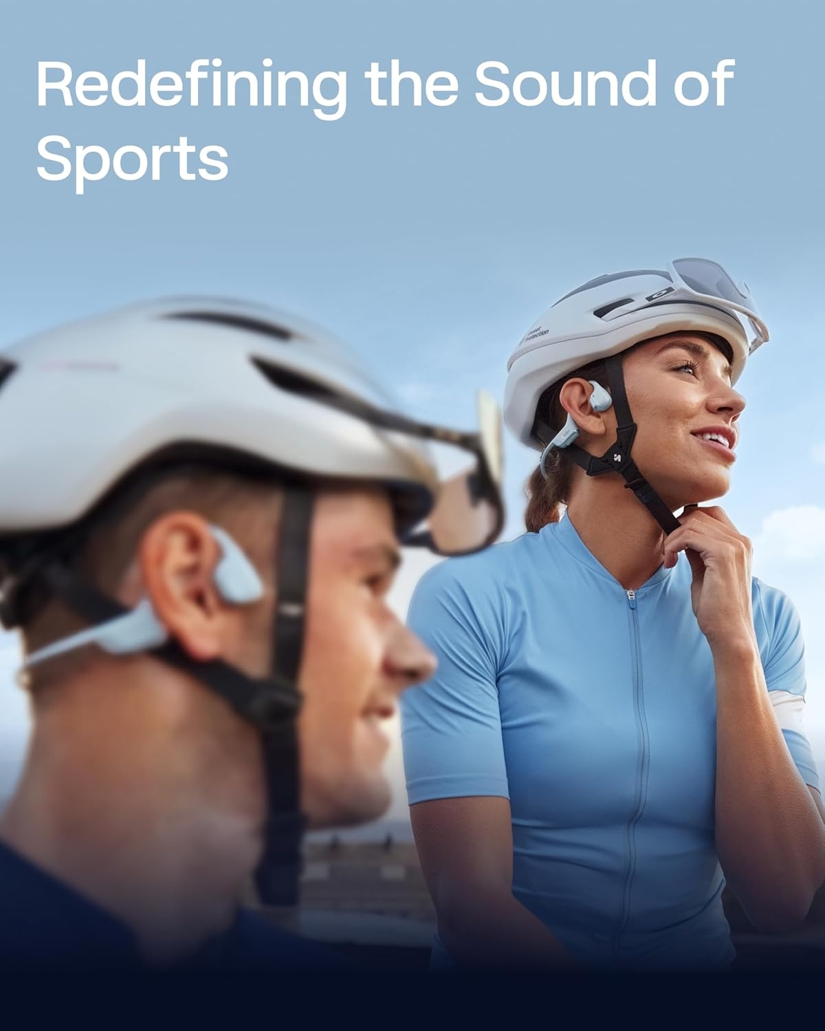 imageSHOKZ New OpenRun Pro 2Bone Conduction HeadphonesOpenEar Bluetooth Wireless Sport Earphones for RunningWorkoutsSweat ResistantSecure Comfortable FitDeep BassSmart Mic Free Gym BagBlue