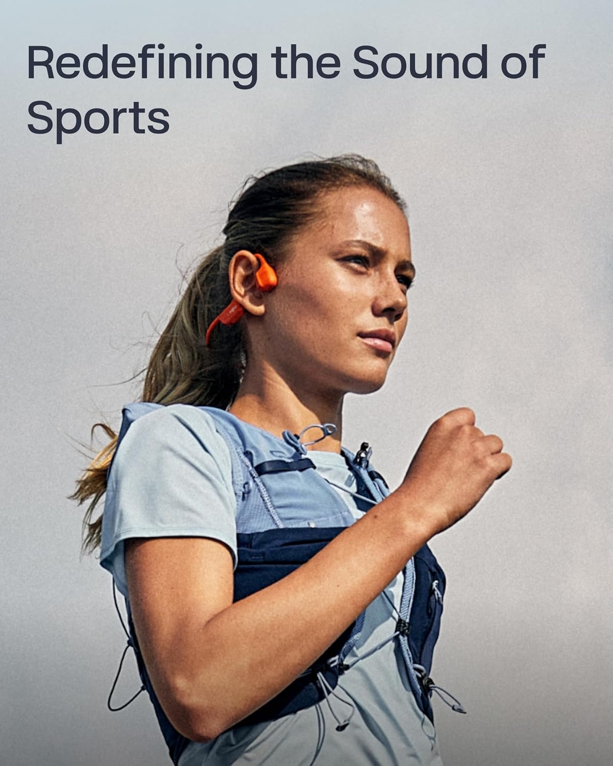 imageSHOKZ New OpenRun Pro 2Bone Conduction HeadphonesOpenEar Bluetooth Wireless Sport Earphones for RunningWorkoutsSweat ResistantSecure Comfortable FitDeep BassSmart Mic Free Gym BagOrange