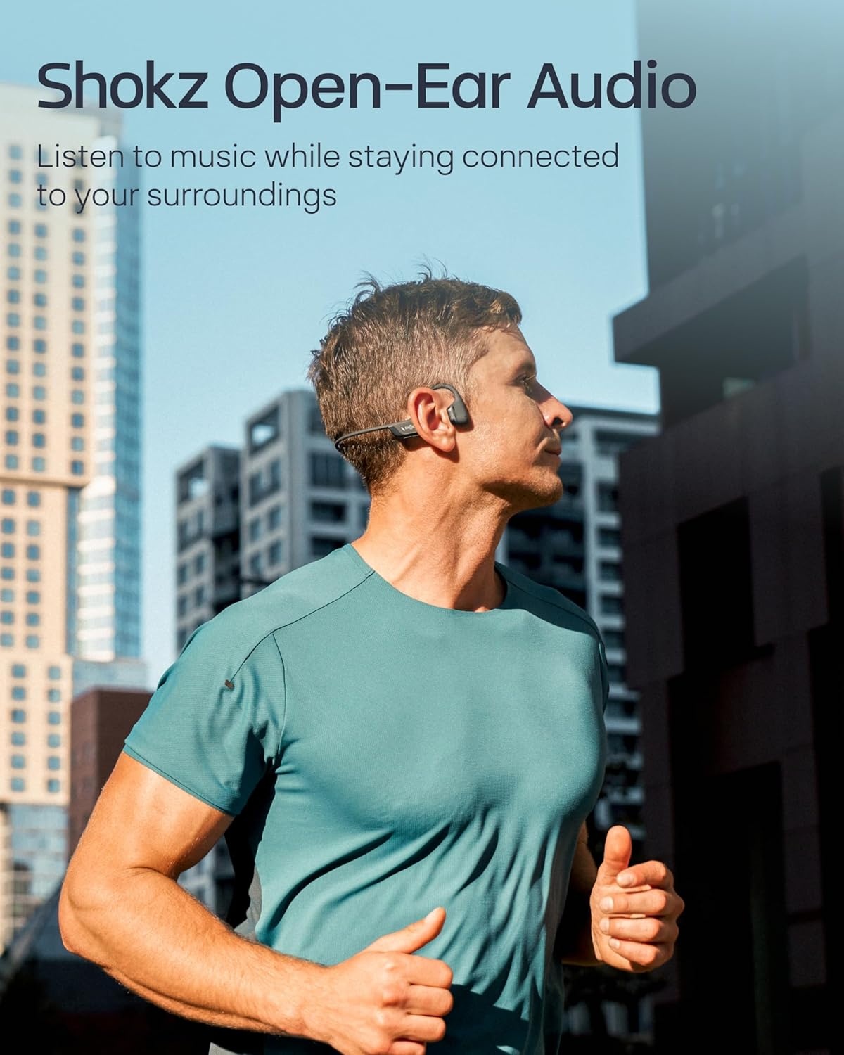 imageSHOKZ New OpenRun Pro 2Bone Conduction HeadphonesOpenEar Bluetooth Wireless Sport Earphones for RunningWorkoutsSweat ResistantSecure Comfortable FitDeep BassSmart Mic Free Gym BagBlack