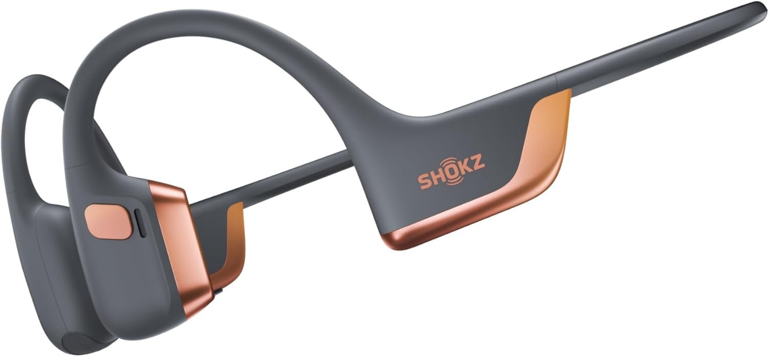 imageSHOKZ New OpenRun Pro 2Bone Conduction HeadphonesOpenEar Bluetooth Wireless Sport Earphones for RunningWorkoutsSweat ResistantSecure Comfortable FitDeep BassSmart Mic Free Gym BagRose Gold