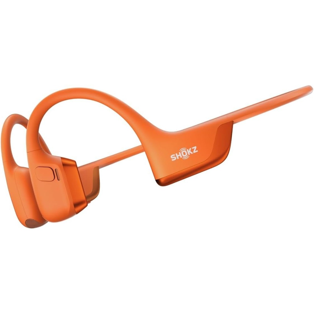 imageSHOKZ New OpenRun Pro 2Bone Conduction HeadphonesOpenEar Bluetooth Wireless Sport Earphones for RunningWorkoutsSweat ResistantSecure Comfortable FitDeep BassSmart Mic Free Gym BagOrange