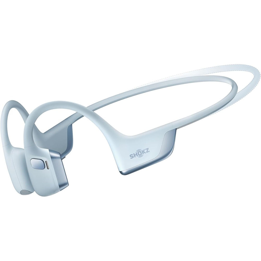 imageSHOKZ New OpenRun Pro 2Bone Conduction HeadphonesOpenEar Bluetooth Wireless Sport Earphones for RunningWorkoutsSweat ResistantSecure Comfortable FitDeep BassSmart Mic Free Gym BagBlue