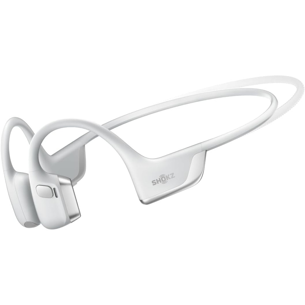 imageSHOKZ New OpenRun Pro 2Bone Conduction HeadphonesOpenEar Bluetooth Wireless Sport Earphones for RunningWorkoutsSweat ResistantSecure Comfortable FitDeep BassSmart Mic Free Gym BagSilver