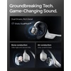 SHOKZ New OpenRun Pro 2-Bone Conduction Headphones,Open-Ear Bluetooth Wireless Sport Earphones for Running,Workouts-Sweat Resistant,Secure Comfortable Fit-Deep Bass,Smart Mic, Free Gym Bag(Silver)