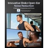 SHOKZ OpenFit Pro Open-Ear True Wireless Earbuds with Open-Ear Noise Reduction, Optimised for Dolby Atmos, Deep Bass, 50H Playtime, AI-Powered Clear Calls for Work, Sport, Bluetooth 6.1, IP55, Black(White)
