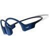 SHOKZ OpenRun Mini with USB-C Charging – Open-Ear Bluetooth Bone Conduction Sport Headphones – Sweat Resistant Wireless Earphones for Workouts and Running Built in Mic, with Hair Band,Black (Renewed)(Blue)