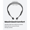 SHOKZ OpenRun Mini with USB-C Charging – Open-Ear Bluetooth Bone Conduction Sport Headphones – Sweat Resistant Wireless Earphones for Workouts and Running Built in Mic, with Hair Band,Black (Renewed)(Black)