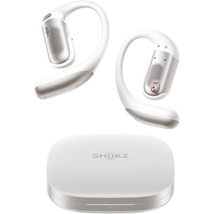 SHOKZ OpenFit Pro Open-Ear True Wireless Earbuds with Open-Ear Noise Reduction, Optimised for Dolby Atmos, Deep Bass, 50H Playtime, AI-Powered Clear Calls for Work, Sport, Bluetooth 6.1, IP55, Black(White)