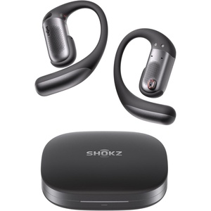 SHOKZ OpenFit Pro Open-Ear True Wireless Earbuds with Open-Ear Noise Reduction, Optimised for Dolby Atmos, Deep Bass, 50H Playtime, AI-Powered Clear Calls for Work, Sport, Bluetooth 6.1, IP55, Black(Black)