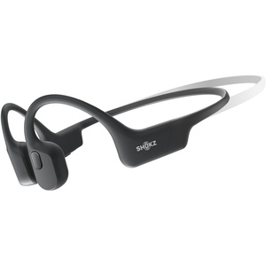 SHOKZ OpenRun Mini with USB-C Charging – Open-Ear Bluetooth Bone Conduction Sport Headphones – Sweat Resistant Wireless Earphones for Workouts and Running Built in Mic, with Hair Band,Black (Renewed)(Black)