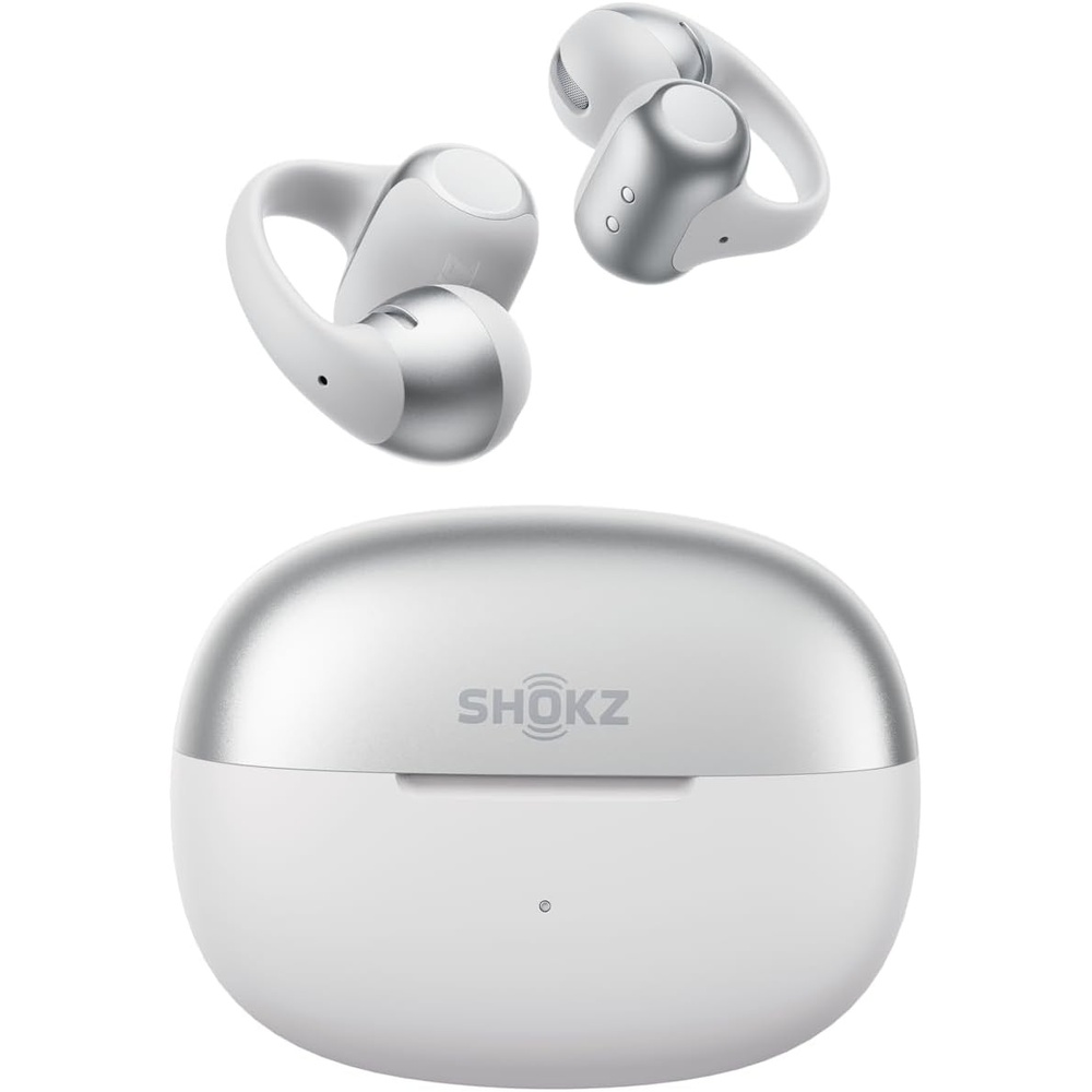 image:imageSHOKZ OpenDots 2 OpenEar ClipOn Earbuds with Upgraded Dolby Audio 3Mic Clear Calls Rich Bass Up to 40 Hrs of Audio Wireless Charging Interchangeable LeftRight Earbuds IP57 Bluetooth 61Grey