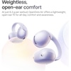 SHOKZ OpenDots Air – Open-Ear, Clip-On Earbuds – Bluetooth 6.1, Up to 36 Hours of Listening, Interchangeable Earbuds, Touch Controls, Dual AI Noise-Canceling Microphones, IP55, Bassphere Technology(Daybreak Purple)