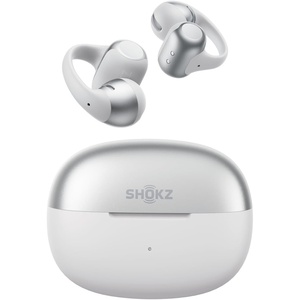 SHOKZ OpenDots 2 Open-Ear Clip-On Earbuds with Upgraded Dolby Audio, 3-Mic Clear Calls, Rich Bass, Up to 40 Hrs of Audio, Wireless Charging, Interchangeable Left/Right Earbuds, IP57, Bluetooth 6.1(Grey)